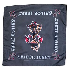 Sailor Jerry Bandana Anchor logo Black